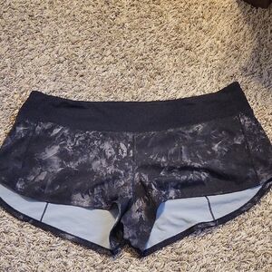 lululemon athletica Black and Gray Athletic Shorts